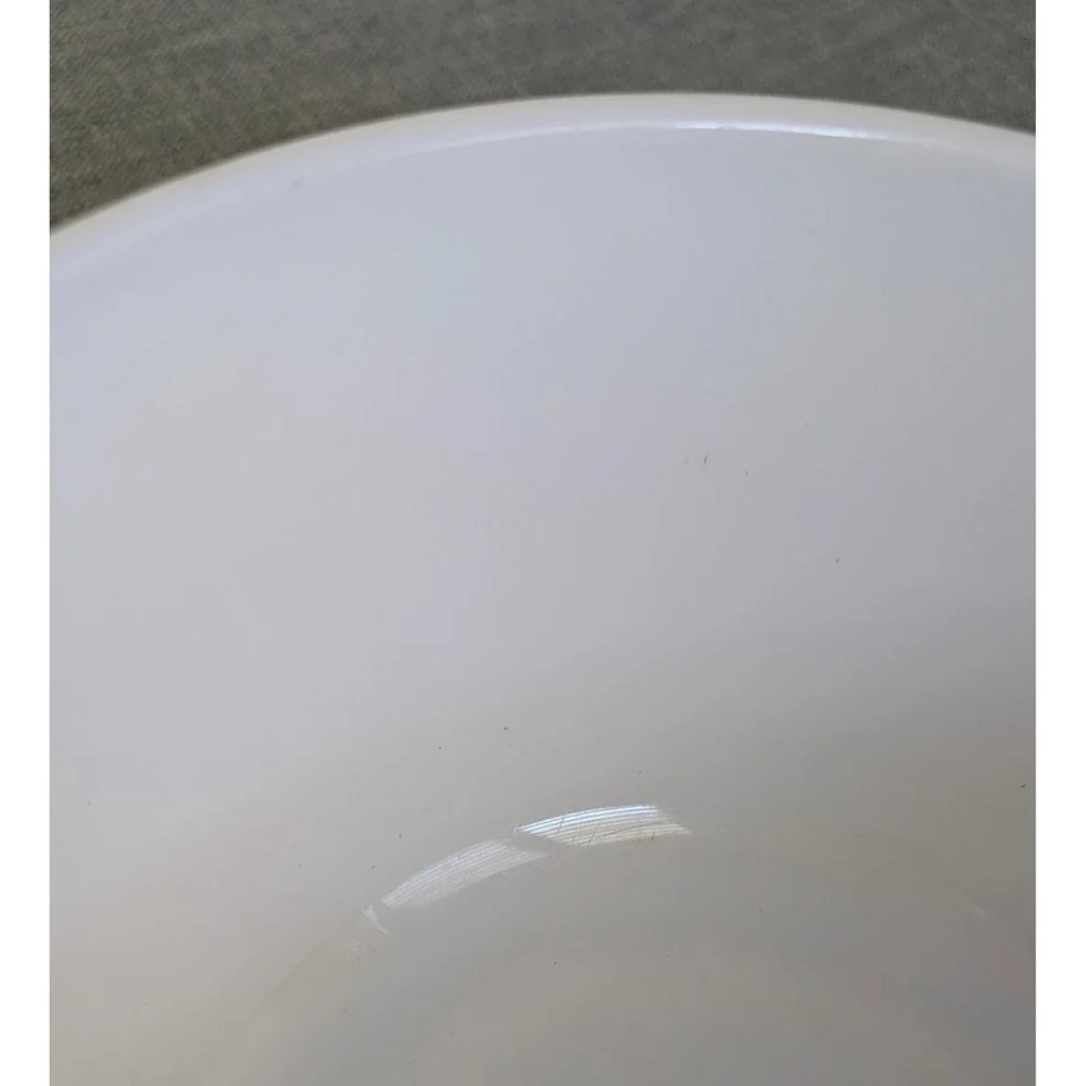 Hamilton Beach Scalloped/Ribbed Milk Glass Stand Mixer Bowl Large 9